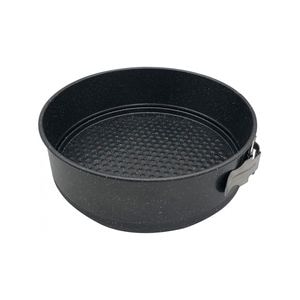 Forma rotunda pentru tort Kinghoff KH1544, Inel detasabil, Metal, 22 cm, Negru