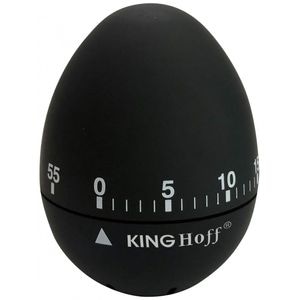 Cronometru de bucatarie Kinghoff KH 1620, 60 x 75mm, Otel, Corp din cauciuc, Negru
