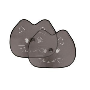 Set parasolare auto laterale Bottari Cat, 2 bucati, 44 x 35 cm, alb/gri