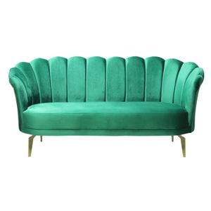Canapea Lotus, baby face, 150 x 72 x 78 cm, Verde