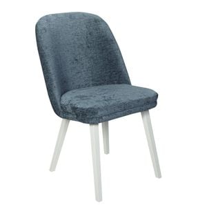 Scaun Julie, 50 x 59 x 91 cm, albastru-alb