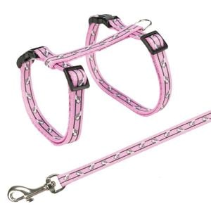Set Ham Si Lesa Pentru Pisici Trixie, 27-45 cm/10 mm, 1.20 m, Diverse Culori, 4142