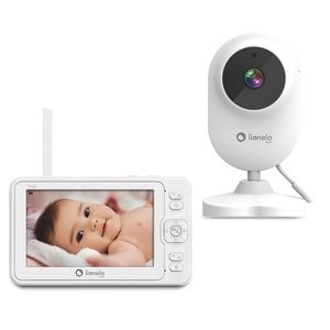 Video monitor Lionelo, Babyline 6.2, Conexiune Wi-Fi, Pana la 8h de functionare, Comunicare bidirectionala, Senzor de temperatura, Alb