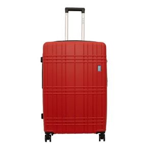 Troler mare DIELLE, ABS, ultralight, 75x49x30 +5 cm, roti duble 360, sistem inchidere TSA, + extensibil, rosu