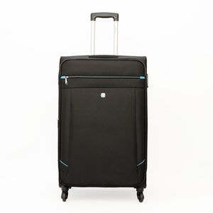 Troler mare DIELLE, poliester, ultralight, 77x48x30 +5 cm, roti 360, sistem inchidere TSA, negru