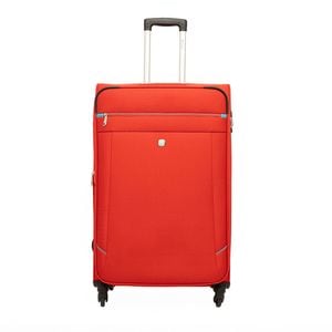 Troler mare DIELLE, poliester, ultralight, 77x48x30 +5 cm, roti 360, sistem inchidere TSA, rosu