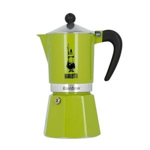Espressor aragaz Bialetti Moka Pot Rainbow, 6 cesti, verde