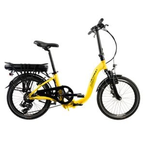 Bicicleta electrica pliabila Devron 20122, roata 20", S, motor 250W, viteza maxima 25km/h, Galben