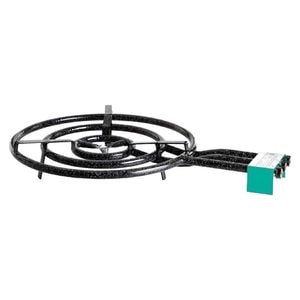 Arzator rotund (pirostrie) din aliaj HouseXL Palio pentru cherhanale si plite, 3 robineti, 3 arzatoare, GPL, interior si exterior, diametru 60 cm