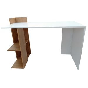 Birou HM Fino DRIMUS, PAL, 122x57x85 cm, Alb/Stejar auriu