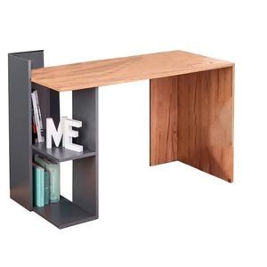 Birou HM Fino DRIMUS, PAL, 122x57x85 cm, Stejar/Gri