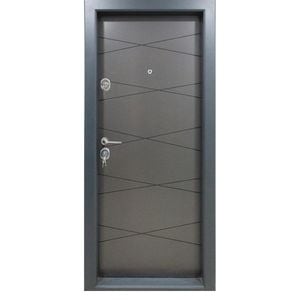 Usa metalica de apartament cu izolatie si vizor Novo Doors First Class NDS310, 88x200 cm, deschidere dreapta, Tabla 1.2 mm, Kit complet, Gri antracit