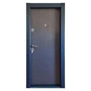 Usa metalica de apartament cu izolatie si vizor Novo Doors First Class NDFC01, 88x200 cm, deschidere dreapta, Tabla 1.2 mm, Kit complet, Gri antracit