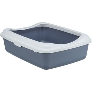 Litiera Pentru Pisici Trixie, Classic, Cu Rama, 37x15x48 cm, Violet/Alb, 40187