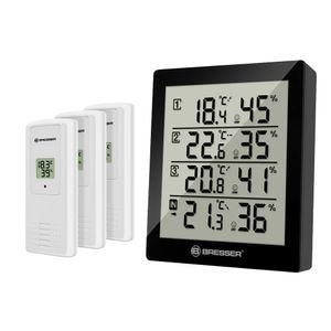 Statie meteo Bresser 7000020CM3000, termometru, higrometru, 3 senzori externi