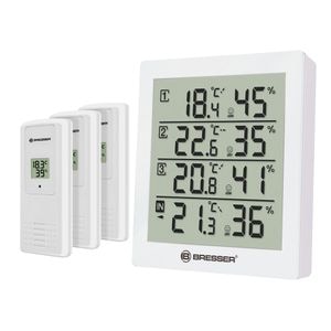 Statie meteo Bresser 7000020GYE000, termometru, higrometru, 3 senzori externi