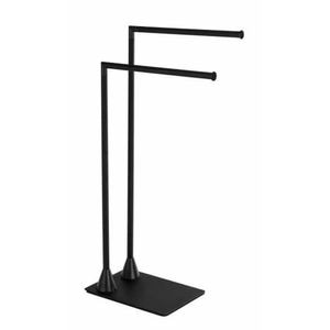 Suport pentru prosoape Wenko, 43.5x78.5x20 cm, negru