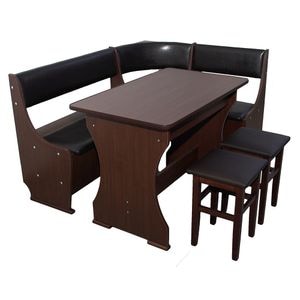 Coltar de bucatarie Mioara DRIMUS, PAL, 145x105x82 cm, Wenge
