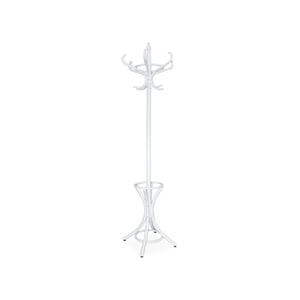 Cuier pom lemn curbat, 12 agatatori HM W30, DRIMUS, 49x188 cm, Alb