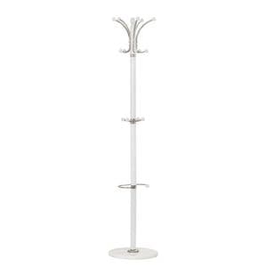Cuier lemn 15 agatatori HM W13, DRIMUS, 38x179 cm, Alb