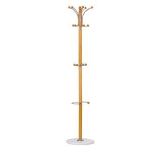 Cuier lemn 15 agatatori HM W13, DRIMUS, 38x179 cm, Fag