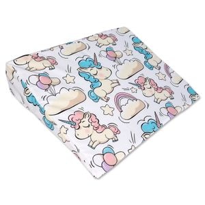 Perna antireflux cu husa bumbac detasabila 30x38 cm Kidizi Beige Unicorn