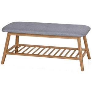 Suport pantofi DRIMUS HM ST15, 30 x 100 x 44 cm, bambus, gri