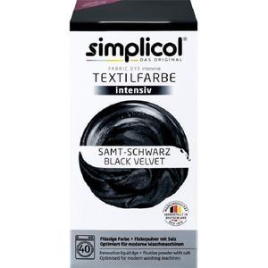 Vopsea textile SIMPLICOL, culoarea negru instensiv, 600g
