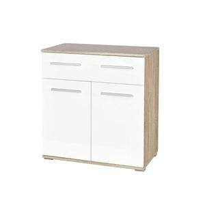 Comoda DRIMUS HM Lima KM1, 77 x 40 x 82 cm, PAL, alb/bej