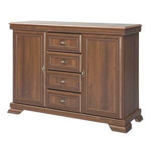 Comoda living DRIMUS VM3, 128 x 46 x 97 cm, PAL, maro