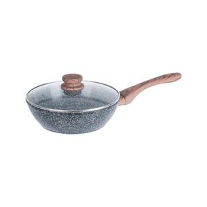 Tigaie WOK Kinghoff KH 1583, 24cm, Inductie, Triplu Strat de granit, Gri