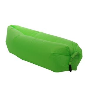 Saltea gonflabila, confectionata din poliester, pentru camping, 1 persoana, 260 x 70 cm, verde