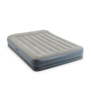 Saltea gonflabila , confectionata din vinil, usor de curatat si de intretinut, pentru camping, 2 persoane, 203 x 152 x 30 cm, gri