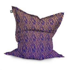 Fotoliu Updeco Puf Bean Bag tip Perna, impermeabil, indoor/outdoor, sac interior, 115 x 150 x 25 cm, Zebra Gradient Dark