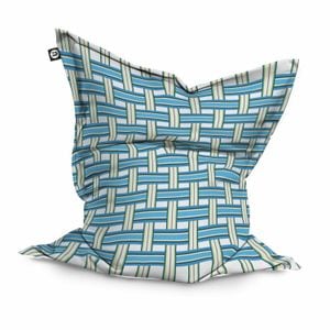 Fotoliu Updeco Puf Bean Bag tip Perna, impermeabil, indoor/outdoor, sac interior, 115 x 150 x 25 cm, Blueberry and Kiwi