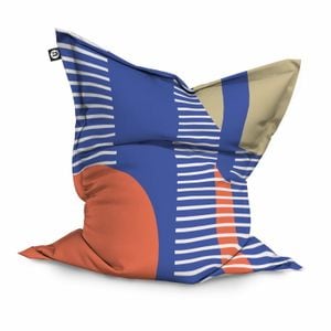Fotoliu Updeco Puf Bean Bag tip Perna, impermeabil, indoor/outdoor, sac interior, 115 x 150 x 25 cm, vision blue
