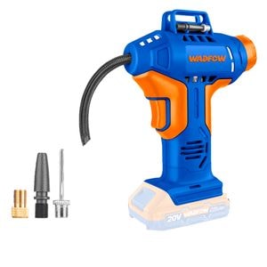 Compresor aer Wadfow, 3 adaptoare, 20V, Li-Ion, 150psi/10.5 bar, Nu include acumulator si incarcator