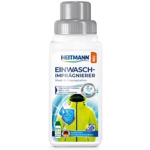 Solutie HEITMANN, impermeabilizare haine, incaltaminte, rucsacuri, corturi, 250 ml