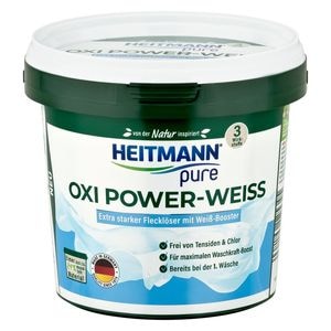 Pudra HEITMANN, Oxi Pure inalbitor pentru scos pete, 500 g