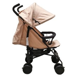 Carucior sport tip umbrela Baby Care PRO 818B, Spatar reglabil in 7 trepte, Pozitie somn, Amortizoare, Frana picior, Pliabil, Beige