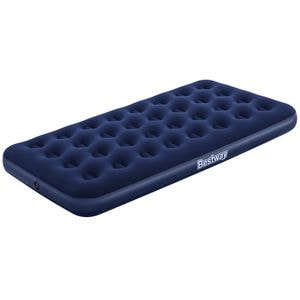 Saltea gonflabila Bestway Pavillo, structura spiralata, o parte din catifea, Pana la 150 kg, 188 x 99 x 22 cm, Albastru