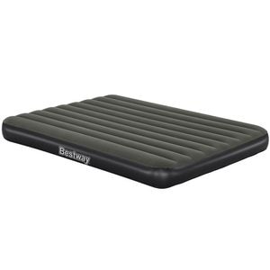 Saltea gonflabila Bestway Queen, Pentru 2 persoane, pompa inclusa, o parte din catifea, 203 x 152 x 25 cm, Verde
