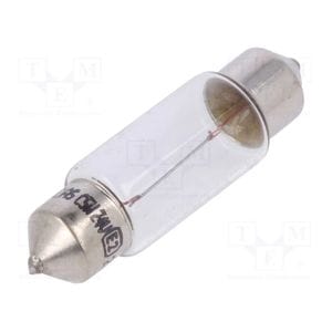 Set 10 becuri auto Bottari Torpedo 5W, feston, pentru plafoniera, torpedou, suport numere auto, 12W