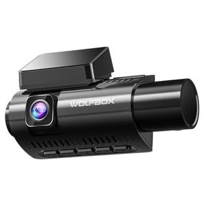 Camera auto de bord Wolfbox i07 4K+1080P, WiFi, Super IR Night Vision, 150, ecran 3", GPS, aplicatie dedicata, G-sensor si monitorizare parcare