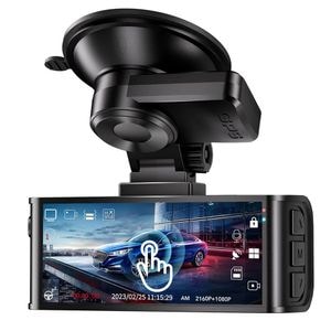 Camera auto de bord fata-spate REDTIGER F7N Touch 4K+FHD, WiFi, Night Vision, 170, ecran tactil IPS 3.18", GPS, aplicatie dedicata, G-sensor si monitorizare parcare