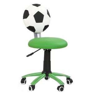 Scaun birou copii HM Gol, DRIMUS, Piele ecologica, 52x39x85 cm, 5 ani +, Verde