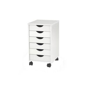 Dulapior cu sertare DRIMUS HM Simon 2, 41 x 37 x 63 cm, alb