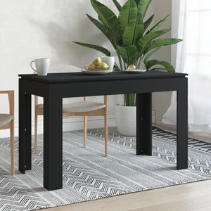 Masa de bucatarie vidaXL, negru, 120 x 60 x 76 cm