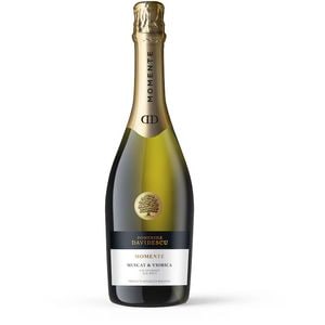 Vin Spumant Domeniile Davidescu, Muscat & Viorica, Brut, 0.75l