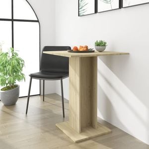 Masa de bistro vidaXL, stejar Sonoma, 60 x 60 x 75 cm